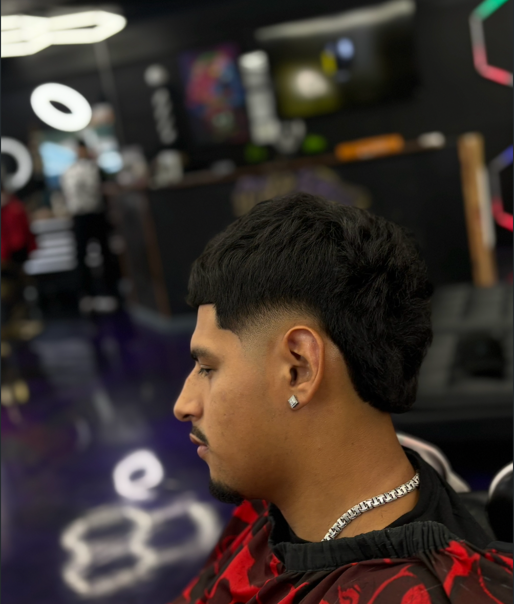 Burst fade haircut